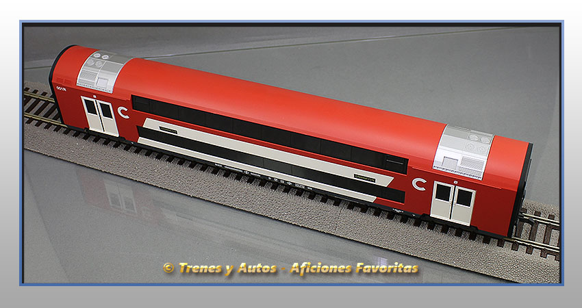 Coche pasajeros cercanias ESB-001R de 2 pisos - Renfe